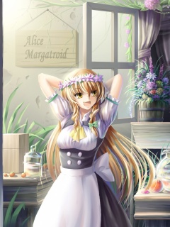 Анимешное утро обои