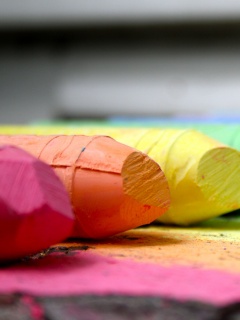 Цветные мелки обои