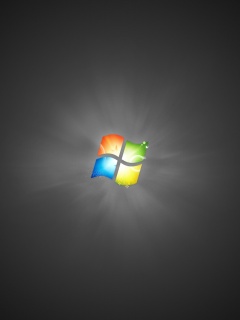 Черные обои Windows Seven обои