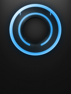 Диск из Tron на черном фоне обои