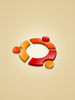 Официальный логотип Убунту обои