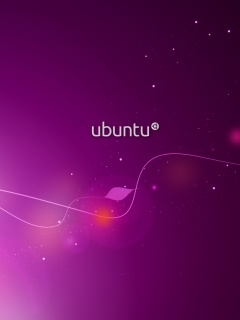 Сиреневые обои Ubuntu обои