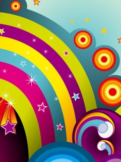 Векторные радуги обои