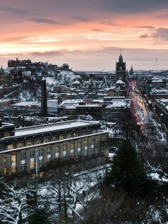 Вид на Эдинбург обои