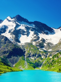 Горное озеро обои