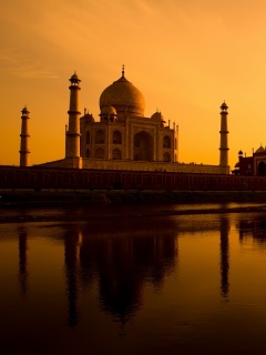 Тадж Махал в сумерках обои