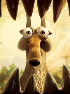 Скрэт и динозавр обои