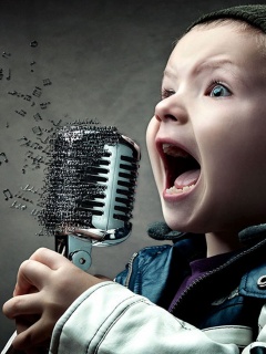 Экспрессивный певец обои