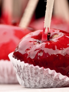 Яблочко в карамели обои