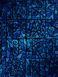 Витражные буквы обои