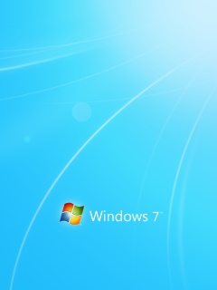 Голубые обои Windows 7 обои