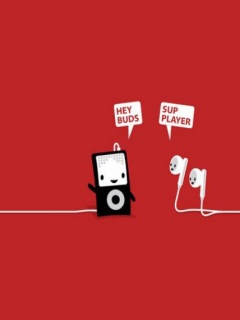 Плеер и наушники обои