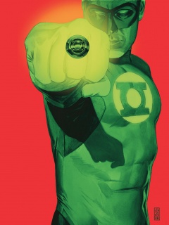 Зелёный фонарь рисунок обои