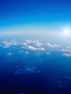 Вид с верхних слоёв атмосферы обои