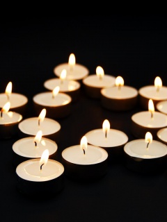 Звезда из свечек обои