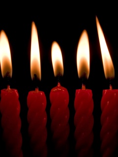 Красные свечи обои