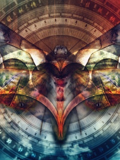 Красивая фэнтезийная бабочка обои