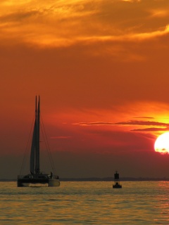 Празднование заката обои