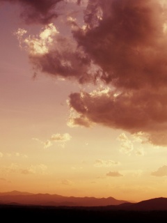 Горный закат обои