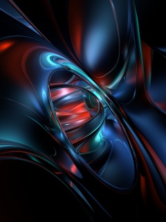 Темная переливчатая абстракция обои