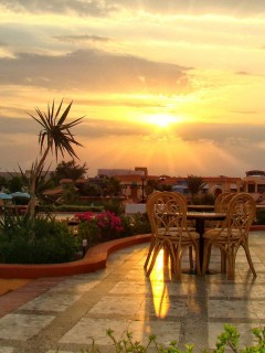 Закат в Хургаде обои