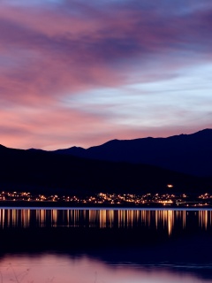 Закат на озере Юта обои