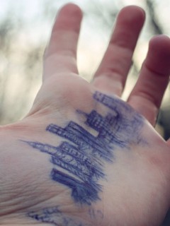 Город на ладони обои