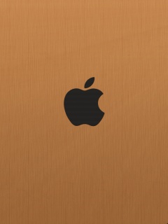 Apple на деревянном покрытие обои