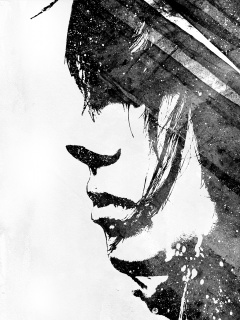 Стильные черно-белые обои обои