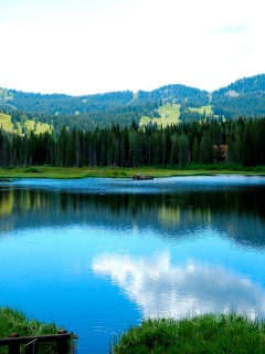 Горное озеро обои