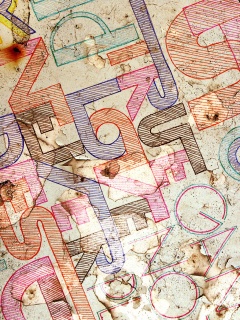 Буквы и надписи обои