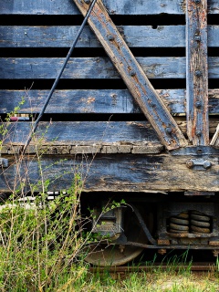 Старый грузовой вагон обои
