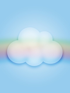 Облако за радугой обои