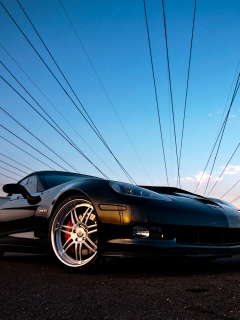 Чёрное авто обои