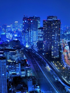 Ночной город обои