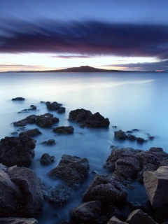 Озеро в тумане обои