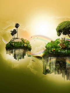 Парящие острова обои