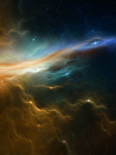 Туманность в глубинах космоса обои