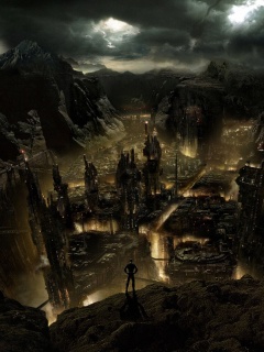 Таинственный город обои