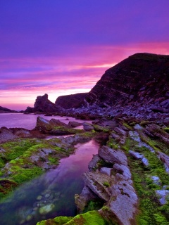 Скалистый берег обои