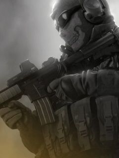 Солдат в маске обои