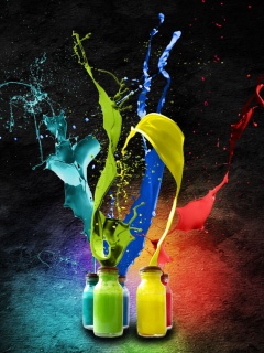 Разливающийеся краски обои