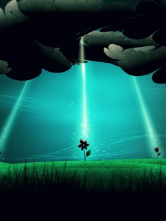 Свет для цветов обои