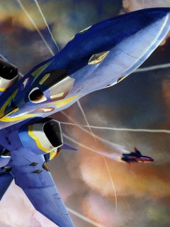 Фантастический самолёт делает бочку обои