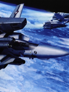 Эскадрилия легких космических истребителей обои