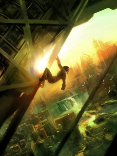 Мутант в постапокалиптическом городе обои