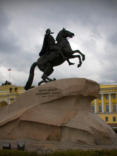 Медный Всадник в Питере обои