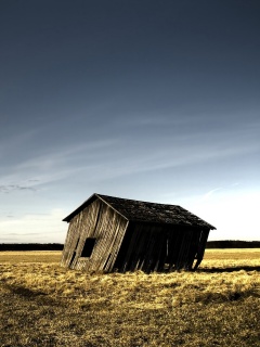 Покосившийся сарай обои