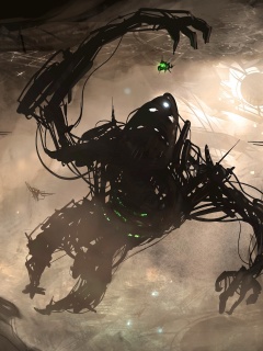 Подзёмный темный монстр обои