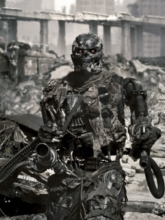 Терминатор на развалинах обои